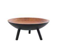 Plato de servir juguetes con patas cartón mango negro natural