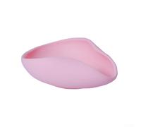 Plato de silicona apto para alimentos para medición de café con forma a prueba de derrames, base plana y geometría optimizada de agarre (rojo claro)