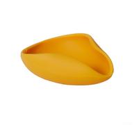 Plato de silicona apto para alimentos para medición de café con forma a prueba de derrames, base plana y geometría optimizada de agarre (amarillo)