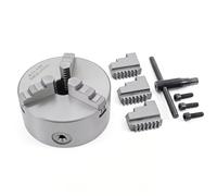 Plato De Torno Autocentrante 3 Mordazas K11-130 Con Mordazas Inversas Y Pernos 3-M8, Precisión 0,03mm, Para Tornos, Fresadoras Y Centros De Mecanizado CNC