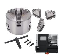 Plato de Torno de Madera | Adaptador Autocentrante de 3 Mordazas,Plato De 80 Mm Para Torno Metal Con Tornillos,para Router, Grabador, Impresora 3D, Centro de Mecanizado, Taladro y Carpintería