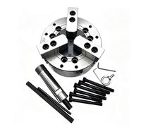 Plato De Torno Hidráulico Macizo De 3 Garras De Alta Precisión 4/5/6/8 Pulgadas Con Brida A2, Para Torneado CNC De Piezas De Disco, Ejes Cortos, Mandrinado De Bridas(5inch)