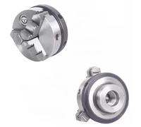 Plato de torno K01 50 K01 65 de tres/cuatro mordazas, M14*1. Compatible con platos de torno pequeños K01-50 K02-50 /-65. Adaptador de biela de 8 mm a 19 mm.(Green)