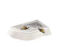 Plato de tortuga soak - piscina eficaz para reptiles | Tortugas extraíbles - Cuencos de agua para alimentos | Accesorios decorativos para hábitat de reptiles | Cuenco de agua para tortuga para el baño