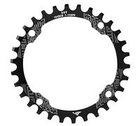 Plato de Velocidad 104BCD, Diente Positivo Negativo para Mayor Estabilidad, Plato de Cadena 30T Aleación Aluminio, for Ciclistas de Montaña y Aventura en Senderos Rurales y Entornos Urbanos