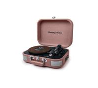 Plato de vinilo estéreo salmón 33/45/78 RPM con altavoces integrados - USB/SD/AUX - Toma de auriculares MT-201BTP-MATCH