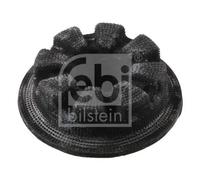 Plato del resorte Eje trasero izquierda Caucho 34069 FEBI BILSTEIN para NISSAN