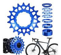 Plato delantero de velocidad única, 16/18 dientes de rueda libre, piñón trasero - Para en carreteras urbanas, exteriores, bicicleta de montaña, bicicleta de carretera, adecuada para principiantes