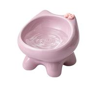 Plato Elevado para Gatos, protección para el Cuello, Plato de Agua de cerám