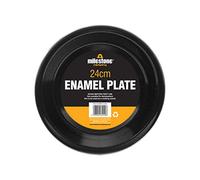Plato esmaltado Negro Milestone - Negro, 24 cm