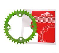 Plato estrecho ancho 32T 34T 36T 38T 104bcd para bicicleta de montaña, aleación de aluminio ligero y rígido con aspecto limpio mecanizado (Grenn38T)