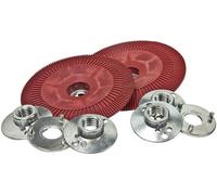 Plato estriado rojo desbaste 125MM 3M