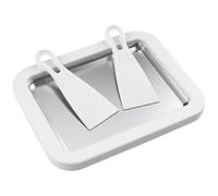 Plato for Hacer y congelar Helados de Acero Inoxidable, Bandeja Multifuncional for Yogur salteado y Hielo raspado, Bandeja for postres congelados casera Todo en uno