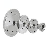 Plato frontal for torno de madera, mandril plato for manual 2 a 6 pulgadas diámetro con roscas varios tamaños (150 mm M18 x,5)(75mm M33x3.5 50mm M18x2.5)