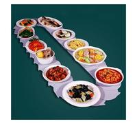 Plato Giratorio De 1,2 A 1,8 M For Servir Alimentos, Ajustable, For Mesas De Comedor, Banquetes, Restaurantes, Bodas Y Fiestas.(A,1.8M)