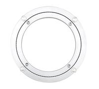 Plato giratorio de aleación de aluminio, Cojinete giratorio for plato de aleación aluminio plateado en varios tamaños(12Cm)