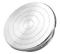 Plato Giratorio de Aleación de Aluminio para Arcilla, 360 Grados | Rodamientos de Bola, Base Antideslizante, Uso Ambidiestro, para Modelistas y Floristas, Plata