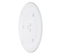 Plato Giratorio de Cristal Templado 31,5cm para Microondas | Vidrio Resistente al Calor, Superficie Lisa sin Recubrimiento, Apto Lavavajillas, Recalentado Uniforme