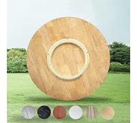 Plato giratorio de madera de nogal de 360°, grande, redondo, para mesa de comedor, 50-100 cm, perfecto para bodas, hoteles y cocina compartida