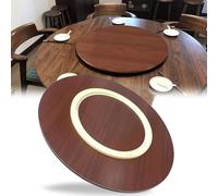 Plato giratorio de madera Lazy Susan - Bandeja giratoria de 360° para mesa de comedor de cocina, diámetro de 80 cm, no requiere montaje
