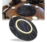 Plato giratorio de madera Lazy Susan - Bandeja giratoria de 360° para mesa de comedor de cocina, diámetro de 80 cm, no requiere montaje