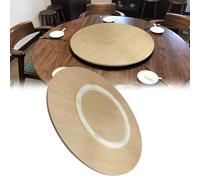 Plato giratorio de madera Lazy Susan - Bandeja giratoria de 360° para mesa de comedor de cocina, diámetro de 80 cm, no requiere montaje