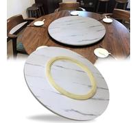 Plato giratorio de madera Lazy Susan - Bandeja giratoria de 360° para mesa de comedor de cocina, diámetro de 80 cm, no requiere montaje
