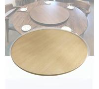 Plato giratorio grande de madera, bandeja giratoria para servir en casa, plato redondo para servir en la mesa, bandeja giratoria de sobremesa de 76 x 101 cm (color: blanco, tamaño: 50 cm/20 pulga