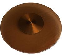 Plato giratorio Lazy Susan de 58-118 cm (23-46,5 pulgadas), plato de servir de vidrio templado, bandeja giratoria marrón, para mesa de comedor, sin inclinación (base de acero de plástico de 78 c