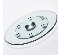 Plato giratorio Lazy Susan redondo de 80 cm, bandeja giratoria de vidrio templado transparente para mesa de comedor o cocina, ideal para cenas familiares o fiestas de cumpleaños (80 cm [31,5 pulg
