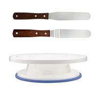 Plato giratorio para tartas y giratorio, Juego de soporte giratorio for tartas, 3 uds., 27x23,5x7cm, herramientas for hornear