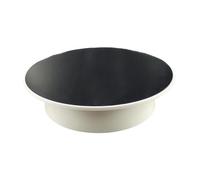 Plato giratorio, soporte eléctrico de exhibición con velocidades ajustables, for joyas for productos electrónicos y maquillaje en vídeo directo(White Base Mirror)