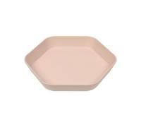 Plato infantil Lässig GEO rosa de biocompuesto para mayores de 6 meses