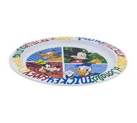 Plato infantil reutilizable de plástico apto para microondas de Mickey