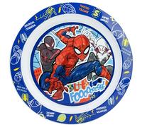 Plato infantil reutilizable de plástico apto para microondas de Spiderman
