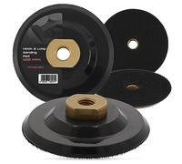 Plato Lijado 100 mm Disco Pulido Rosca M14 Cojín Placa Adhesiva Disco Rueda Amoladora Aire Sander Pulidora Pad Lijadora Respaldo de Gancho y Bucle