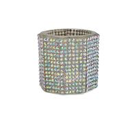 Plato limpiador de uñas decorado con diamantes de imitación para uso profesional en salones de belleza y decoración del hogar, estructura bien diseñada