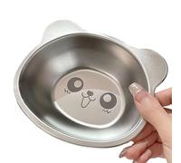 Plato llano de acero inoxidable para niños con forma de panda para participar en la escuela y en casa (2)