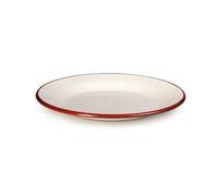 PLATO LLANO ESMALTADO BORDEAUX 20 CM