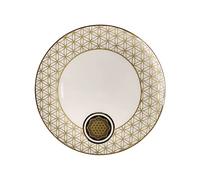Plato Lotus - Flor de la vida blanca Yin Yang