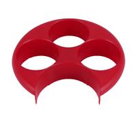 Plato medidor de comidas para control de alimentos, dieta, porciones, pérdida de peso, delgado, rojo