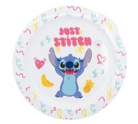 Plato infantil reutilizable de plástico apto para microondas de Stitch Palms