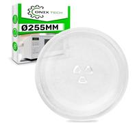 Plato Microondas Ø 25,5 mm - Tiene 3 Patas - con Código Original 3517203600 3517203610 para Daewoo DE74-00027A DE7400027A para Samsung 00089530 00260948 para Bosch - ONIX TECH