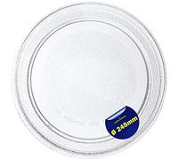 Plato Microondas Universal Ø 24,5 cm es de Vidrio Resistente Apto para LG Plato Giratorio de 245 mm Garantía de 10 Años - Monteral