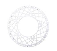 Plato Monoplato/Doble,Recambio Plato Bicicleta Plato de bicicleta BCD de 130 dientes, corona de 53T, 56T y 58T, plato de bicicleta plegable, rueda dentada, juego de bielas for bicicleta BMX(56T,Silver