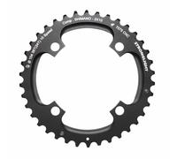 Plato MTB 4 brazos d.104 para Shimano Stronglight doble 38 dientes exterior negr