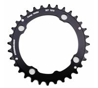 Plato MTB 4 brazos d.104 Stronglight triple 32 dientes medio negro aluminio - es