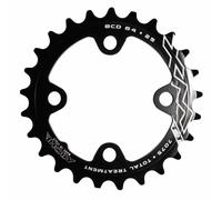 Plato MTB 4 brazos d.64 miche 25 dientes interior triple-doble negro