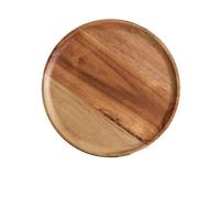 Plato multifuncional de madera for cena, plato for refrigerios, plato for frutas, esencial for la organización de fiestas, fácil de limpiar, ideal for buffet familiar, entretenimiento, la comida está