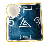 Plato Multiusos para Aperitivos Elegante Bol de Cerámica para Vinagre Sushi Galletas Salsas Dumplings Patatas Fritas y Snacks Diseño para Hogares y Restaurantes Regalo con Estilo